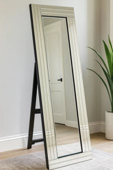 Decorative Silver Full-Length Standing Mirror | Fast UK Delivery